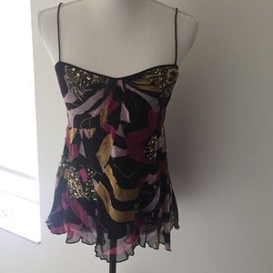 Diane Von furstenberg cami size 8 lined